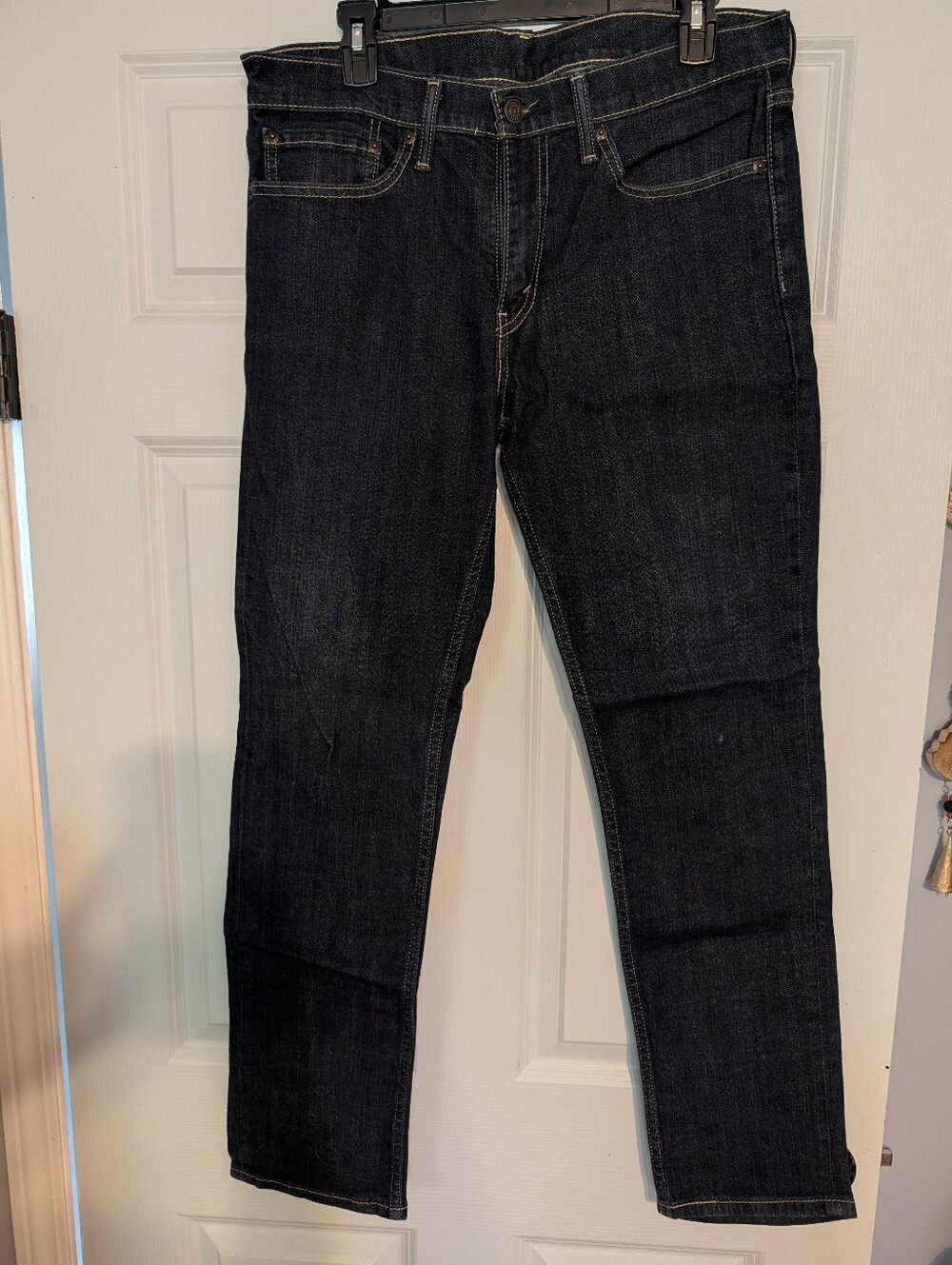 Levi's Men's Straight-Leg Jeans in Dark Indigo Black